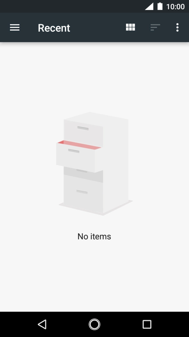 Slide your finger right starting from the left side of the screen and go to the required folder. Slide your finger right starting from the left side of the screen and go to the required folder.