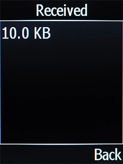 The incoming data usage is displayed.