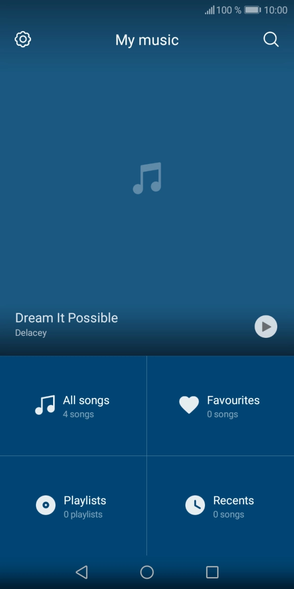 Press All songs.
