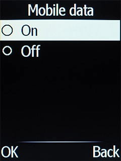 Select Off to turn off the function. Select Off to turn off the function.