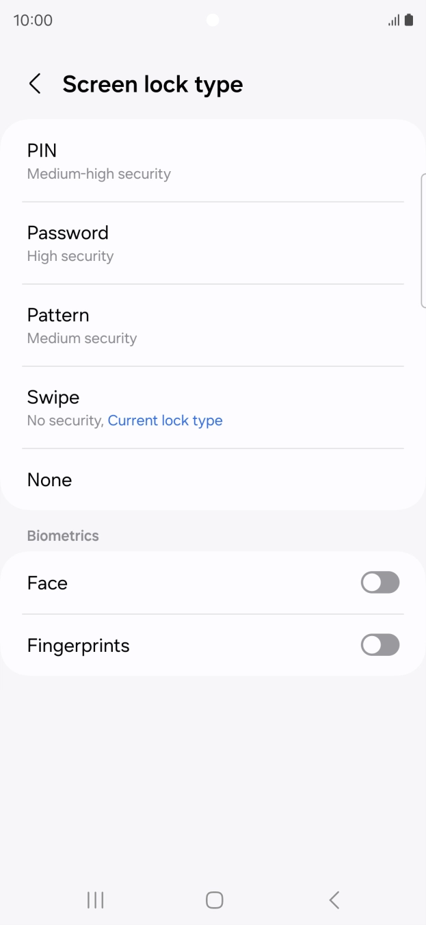 Press Fingerprints. Press Fingerprints.
