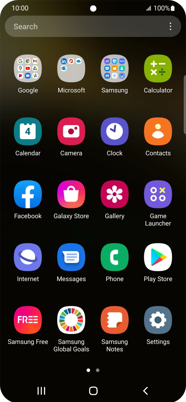 Press Gallery and go to the required folder. Press Gallery and go to the required folder.