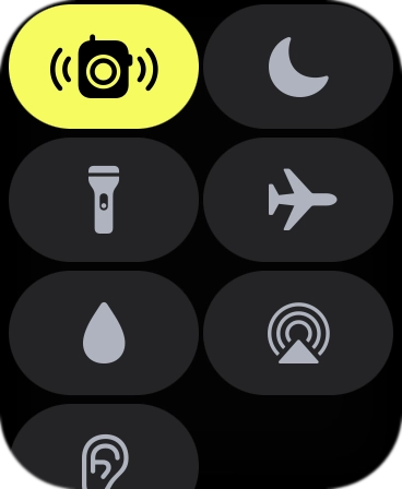 Press the flight mode icon to turn the function on or off. Press the flight mode icon to turn the function on or off.