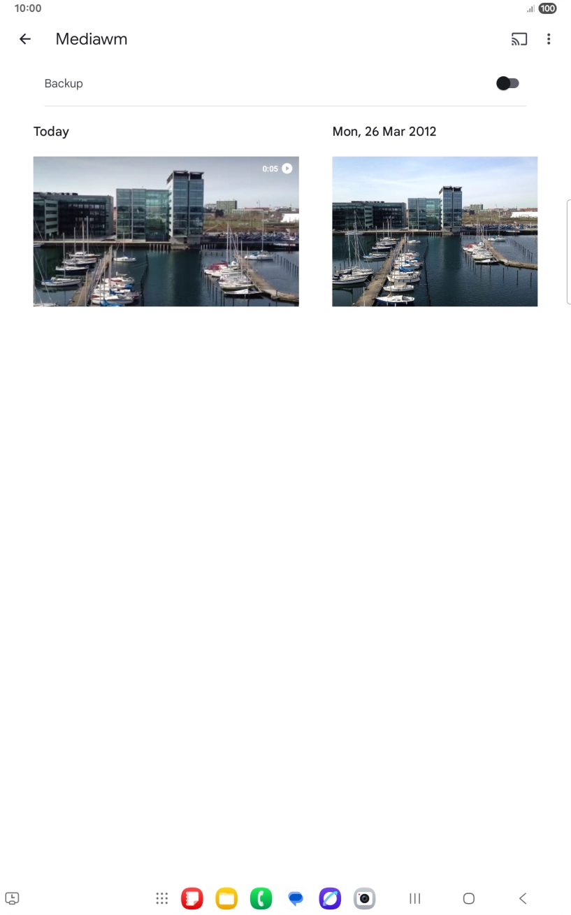 Go to the media content you want to cast from your tablet. Go to the media content you want to cast from your tablet.