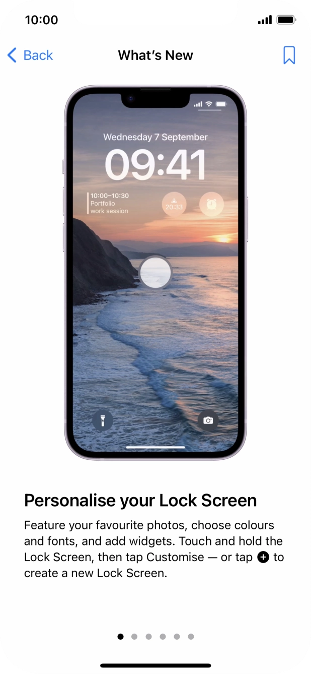 Slide your finger upwards starting from the bottom of the screen to return to the home screen.