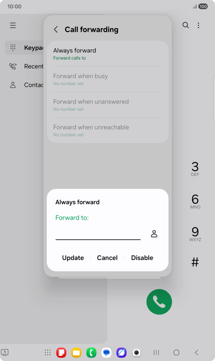 Press Disable.