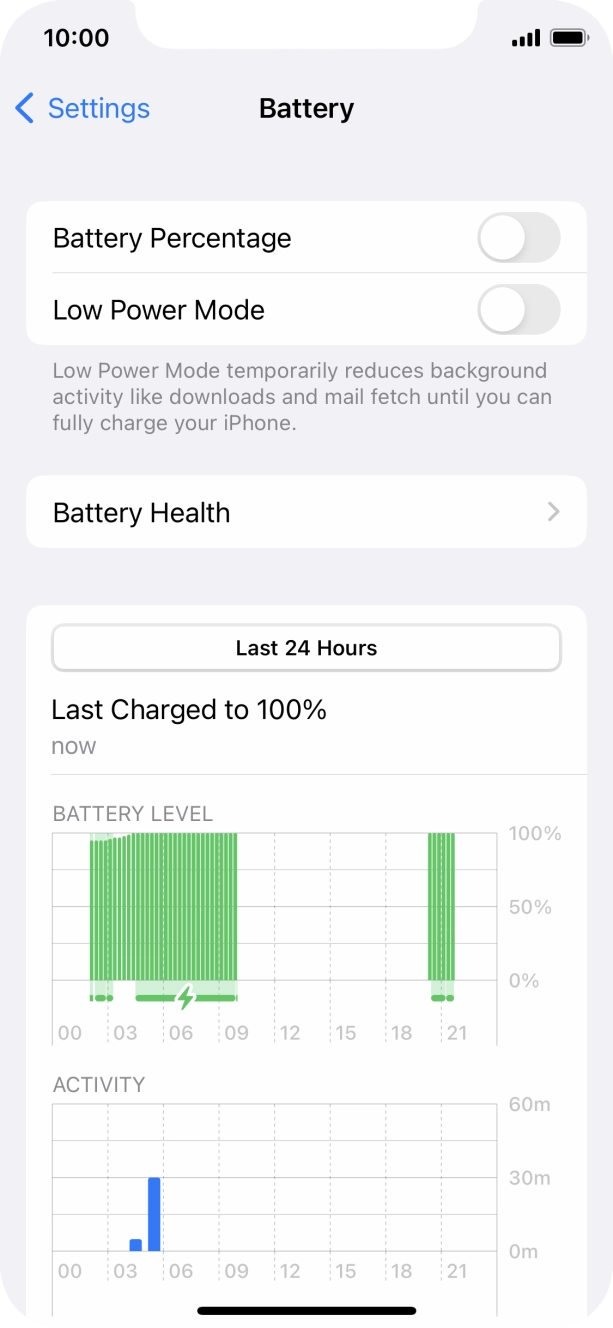 Press the indicator next to 'Low Power Mode' to turn on the function.