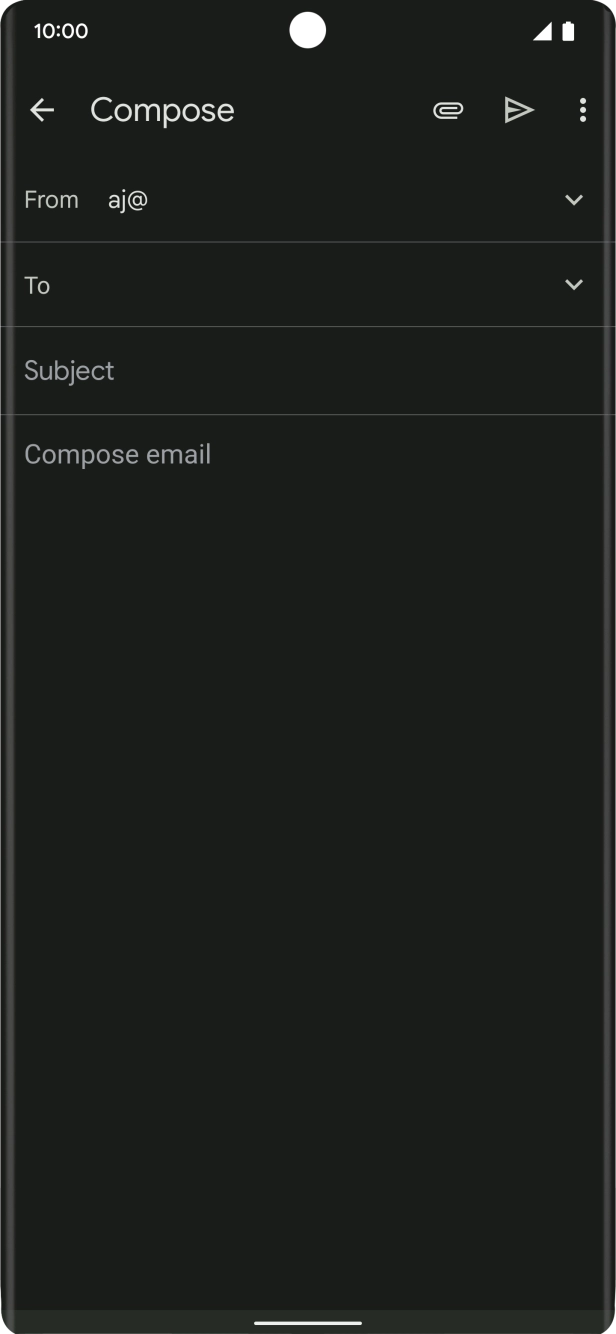 Press To and key in the first letters of the recipient's name.