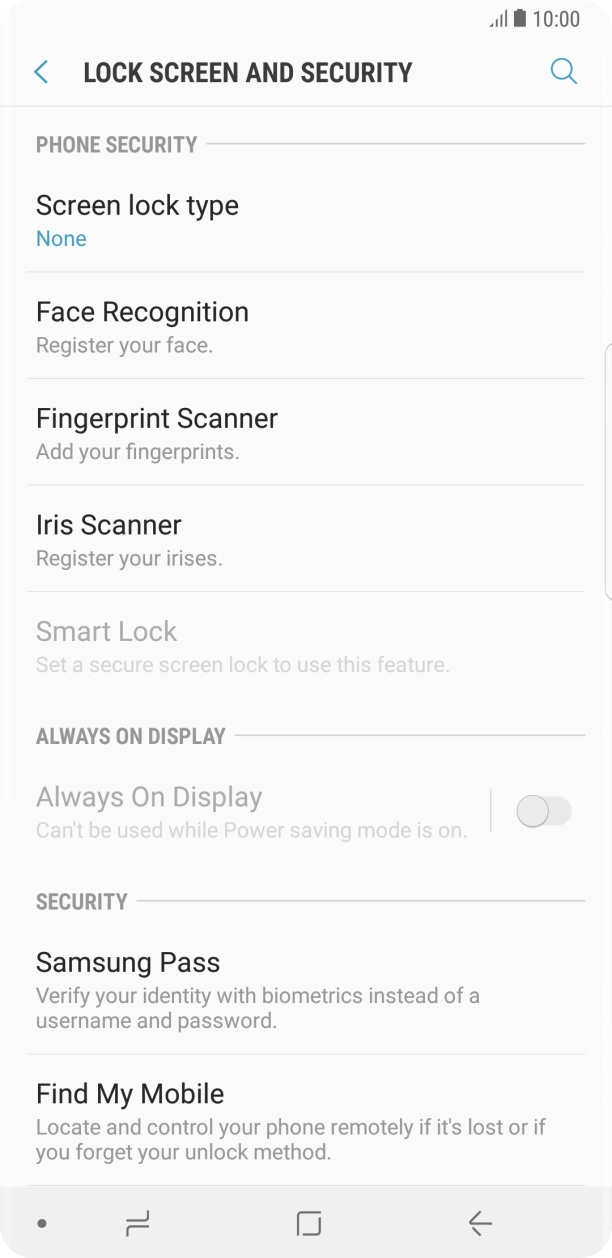 Press the Home key to return to the home screen. Press the Home key to return to the home screen.