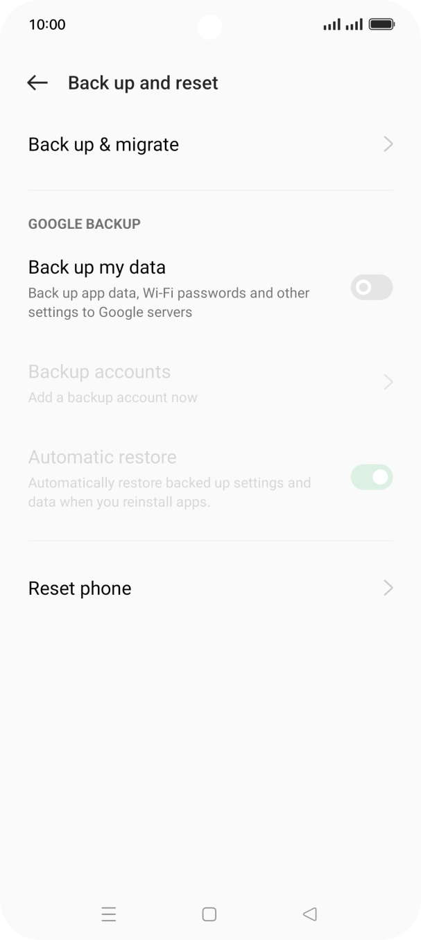 Press Reset phone.