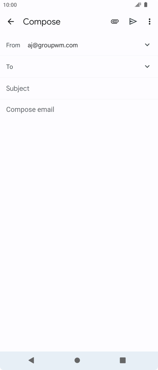 Press To and key in the first letters of the recipient's name. Press To and key in the first letters of the recipient's name.