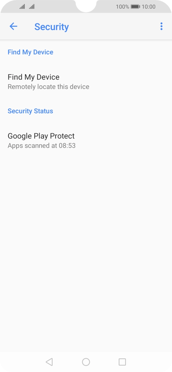 Press Find My Device. Press Find My Device.