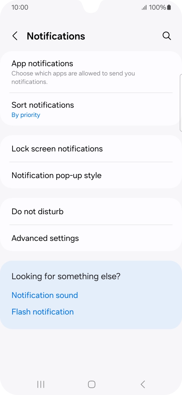 Press App notifications.
