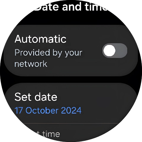 Press Set date.