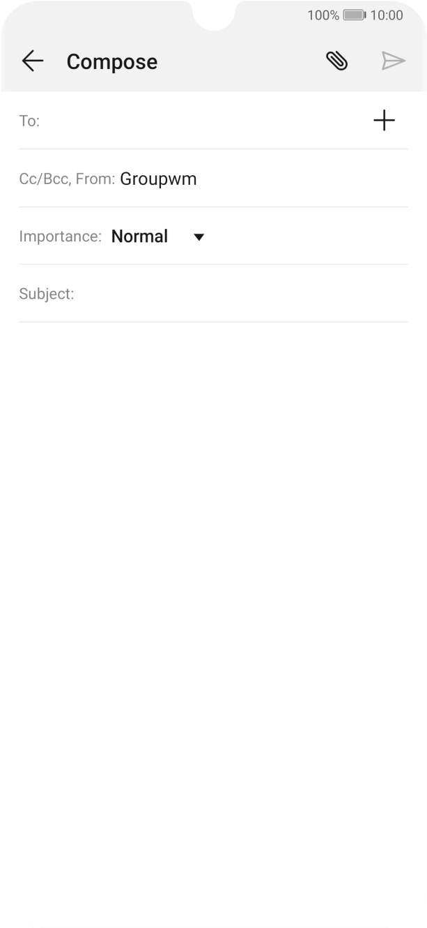 Press the field next to 'To:' and key in the first letters of the recipient's name.