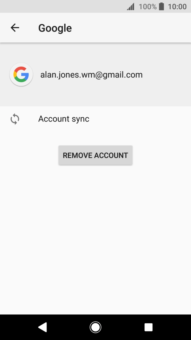 Press Account sync.