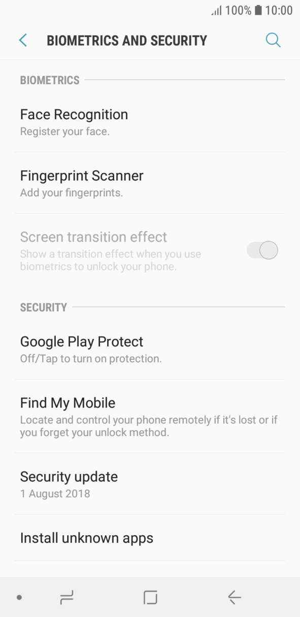 Press Fingerprint Scanner. Press Fingerprint Scanner.
