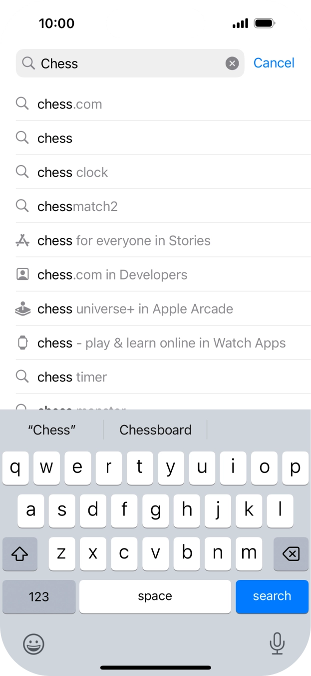 Press search.