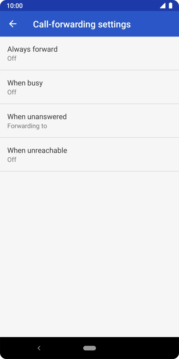 Press the Home key to return to the home screen.