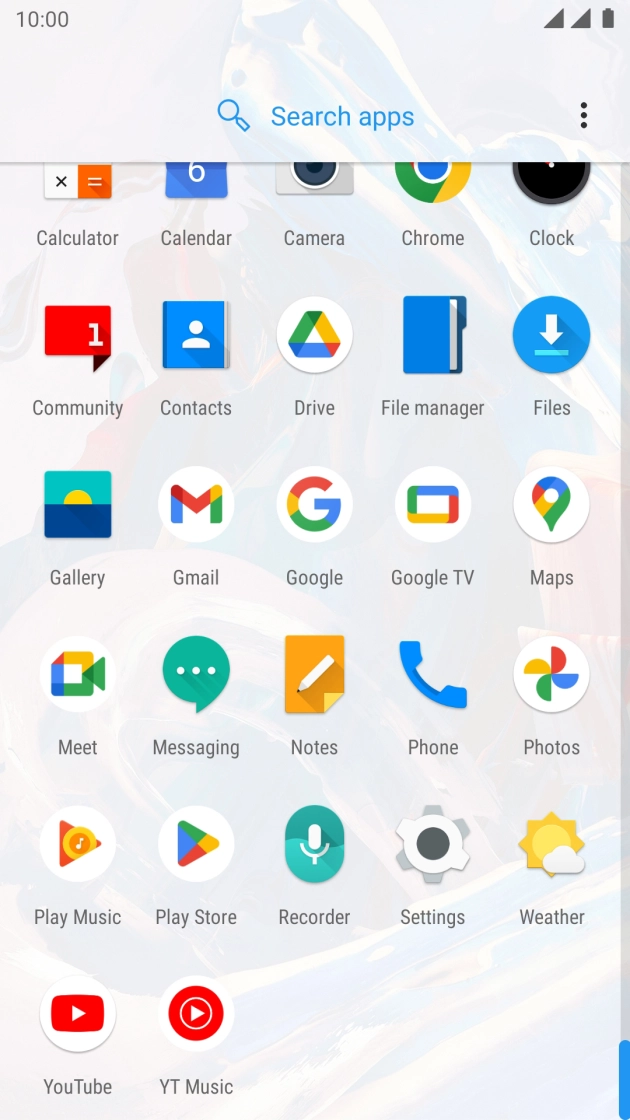 Press Play Store.