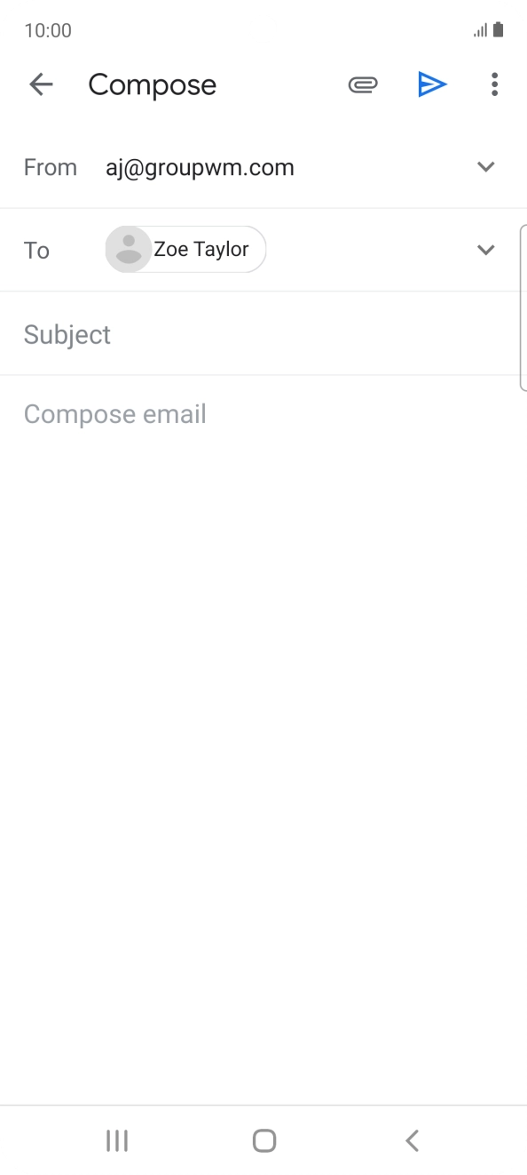 Press Subject and key in the required subject.