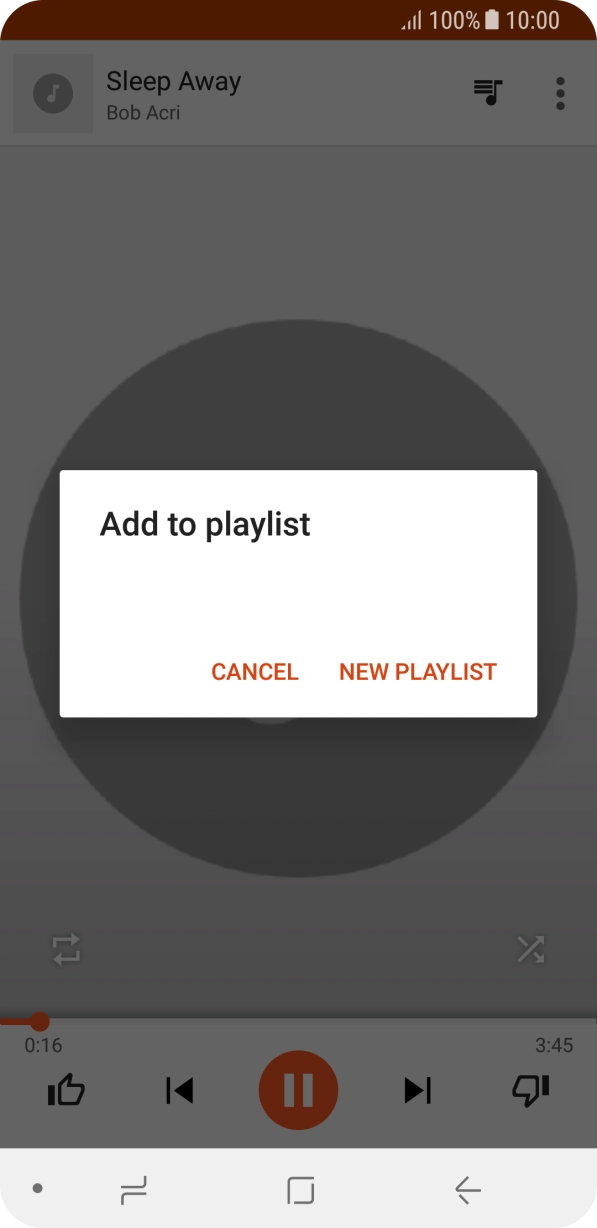 Press NEW PLAYLIST.