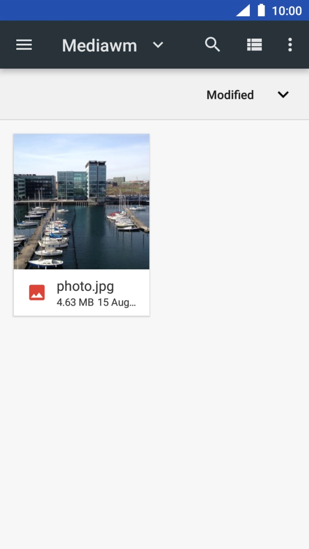 Press the required file.