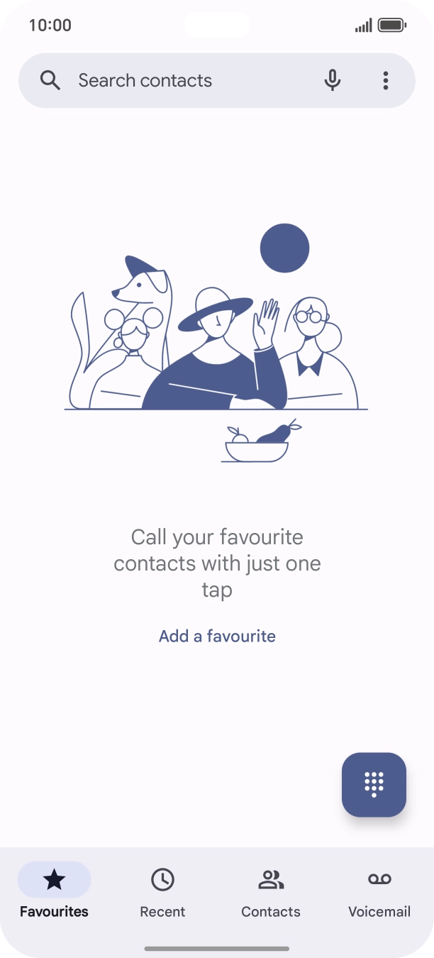 Press the menu icon.