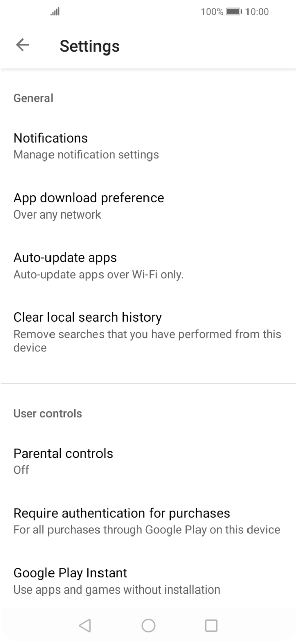 Press Auto-update apps. Press Auto-update apps.
