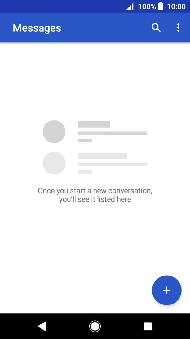 Press the new message icon. Press the new message icon.