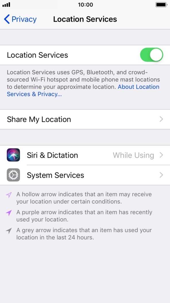 Press the required app. Press the required app.