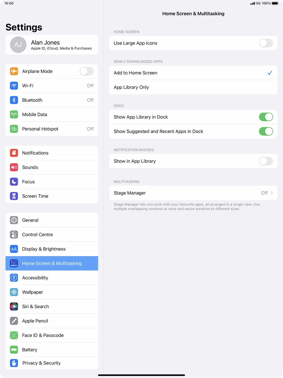 To add new downloaded apps to both the home screen and App Library, press Add to Home Screen.