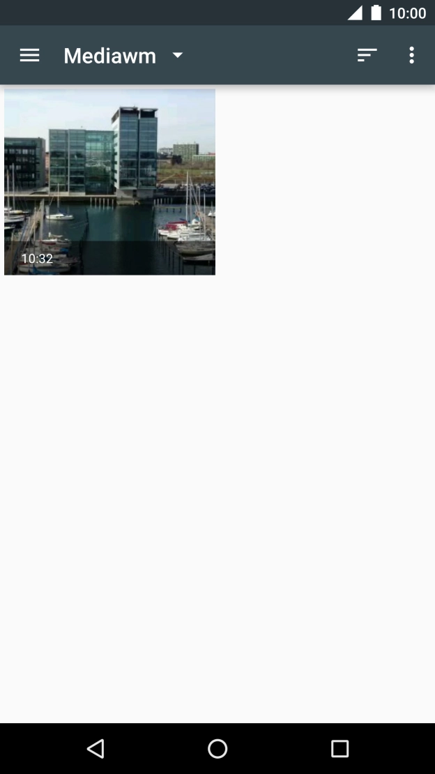 Press the required video clip. Press the required video clip.