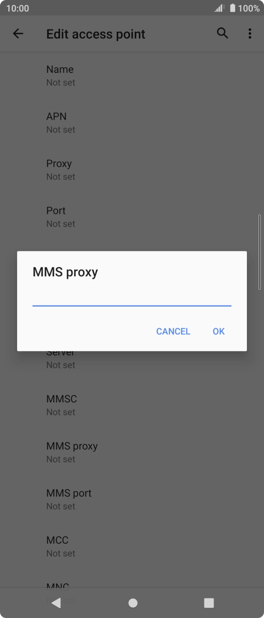 Key in 82.132.254.1 and press OK. Key in 82.132.254.1 and press OK.