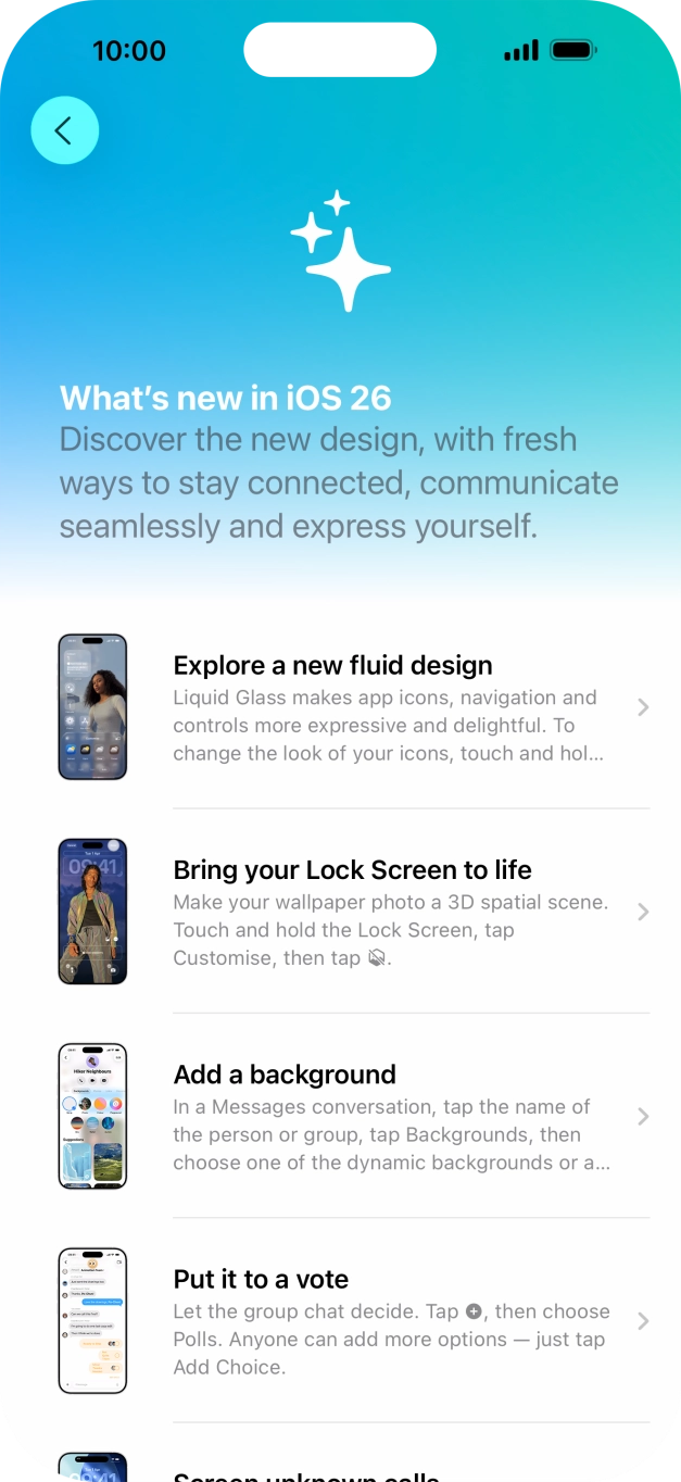 Slide your finger upwards starting from the bottom of the screen to return to the home screen.