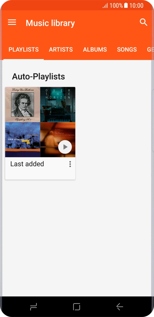 Press the required category. Press the required category.