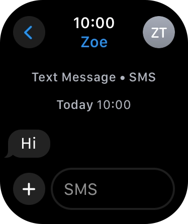 Press SMS.