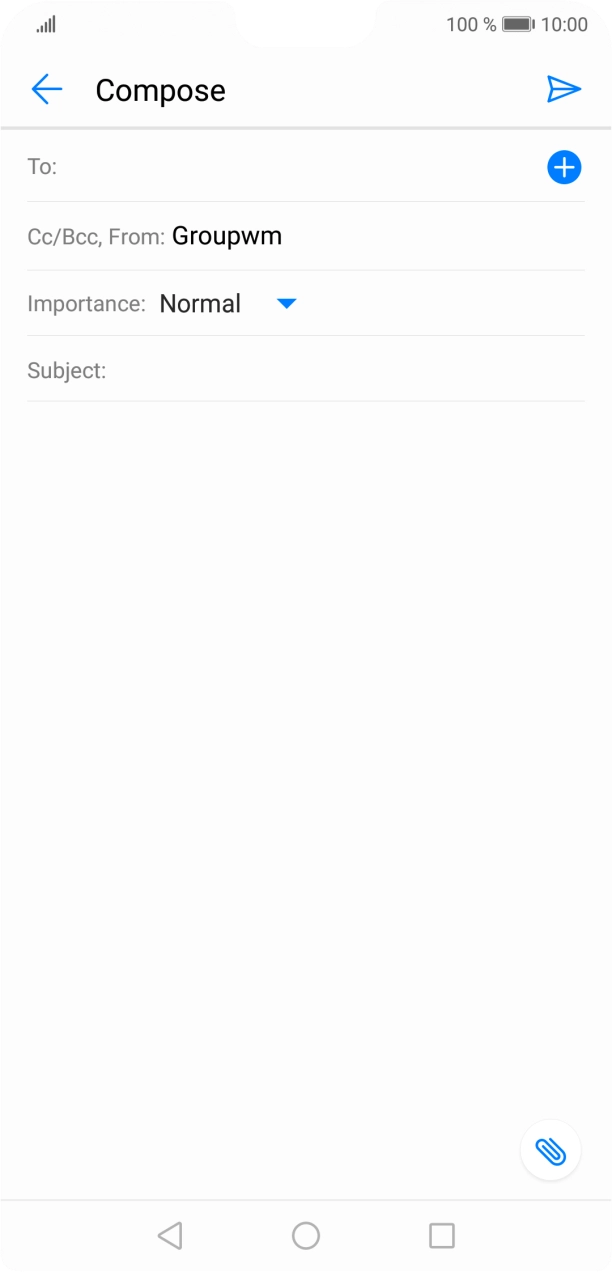 Press To and key in the first letters of the recipient's name.