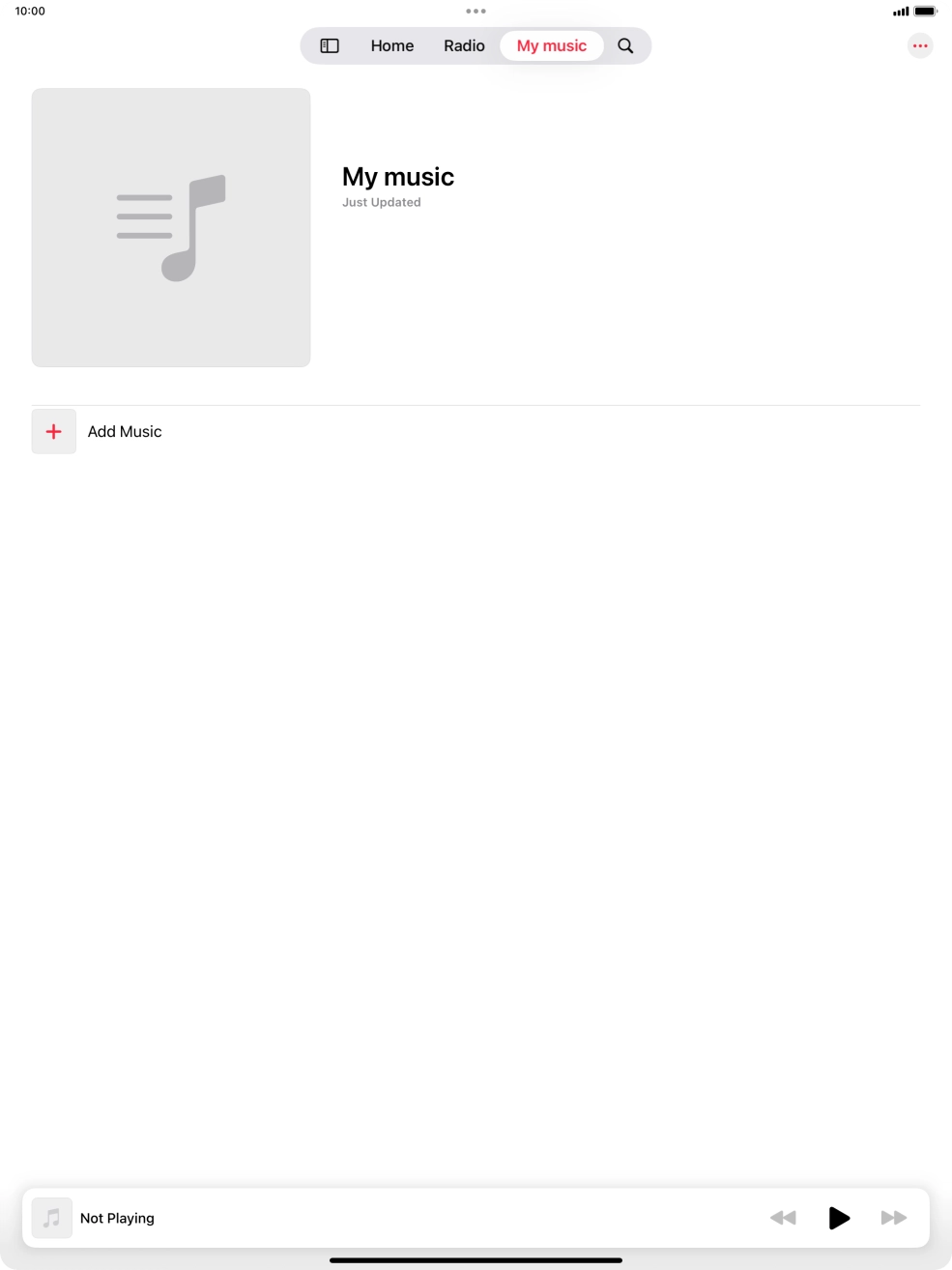 Press Add Music.