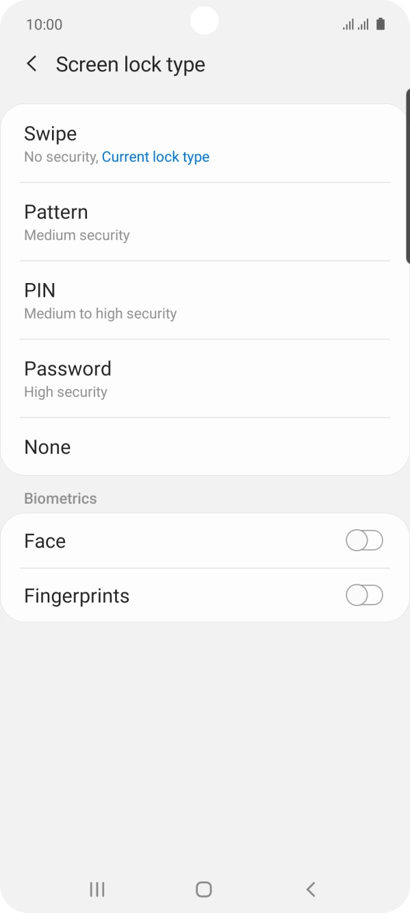 Press Fingerprints. Press Fingerprints.