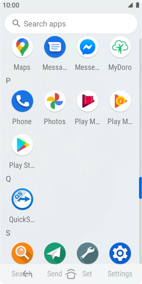 Press Photos and go to the required folder. Press Photos and go to the required folder.
