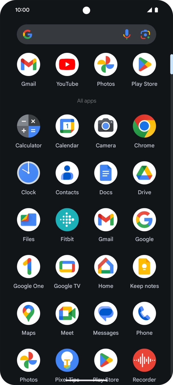 Press Play Store.