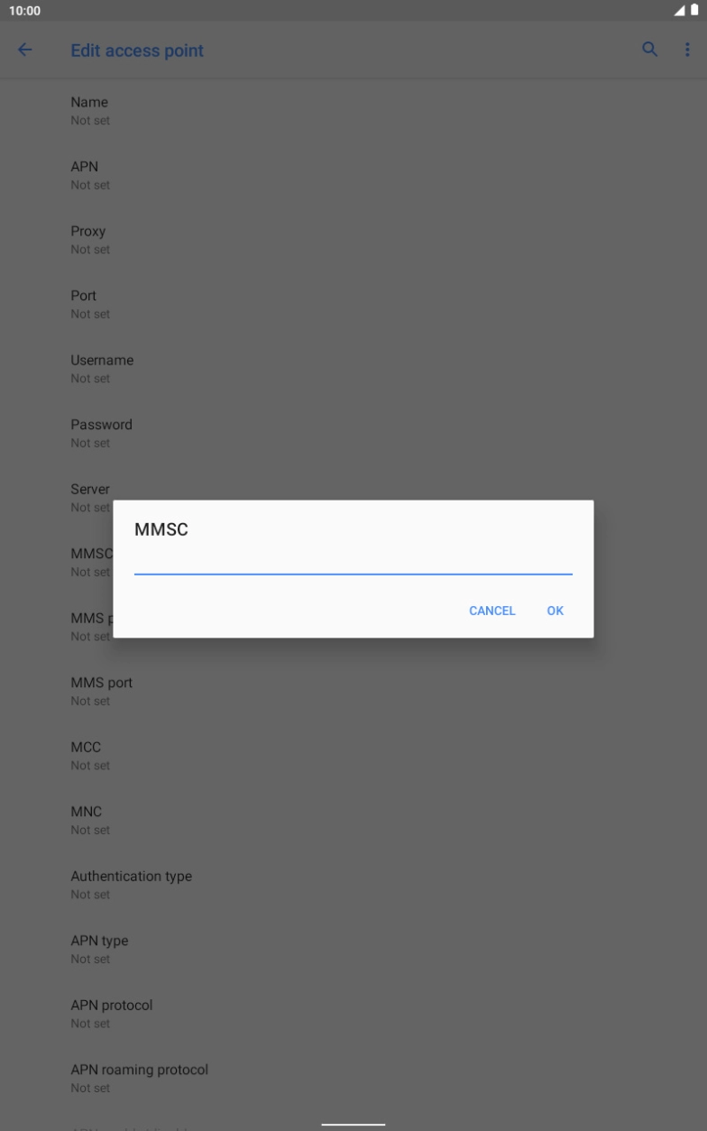 Key in http://mmsc.mms.o2.co.uk:8002 and press OK. Key in http://mmsc.mms.o2.co.uk:8002 and press OK.