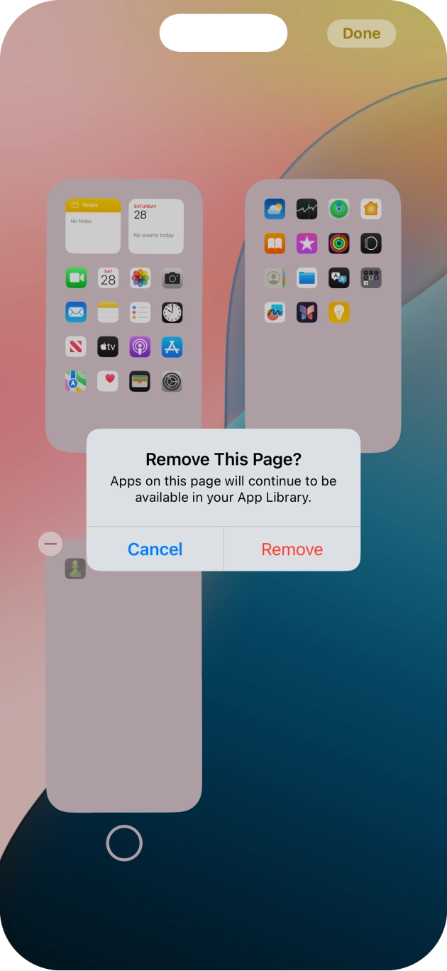 Press Remove.