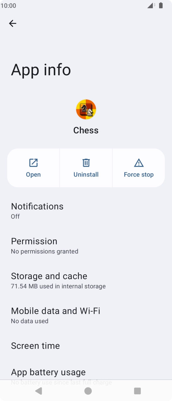 Press Storage and cache.