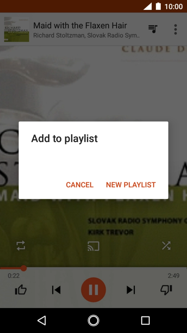Press NEW PLAYLIST. Press NEW PLAYLIST.