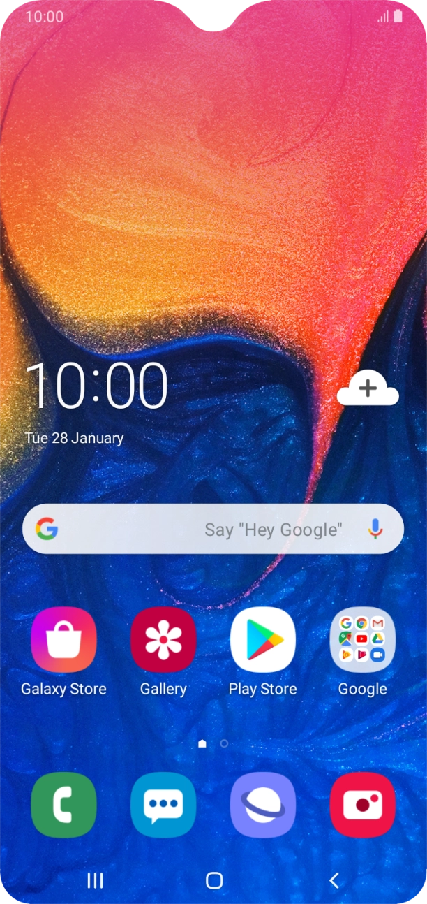 Press the phone icon. Press the phone icon.