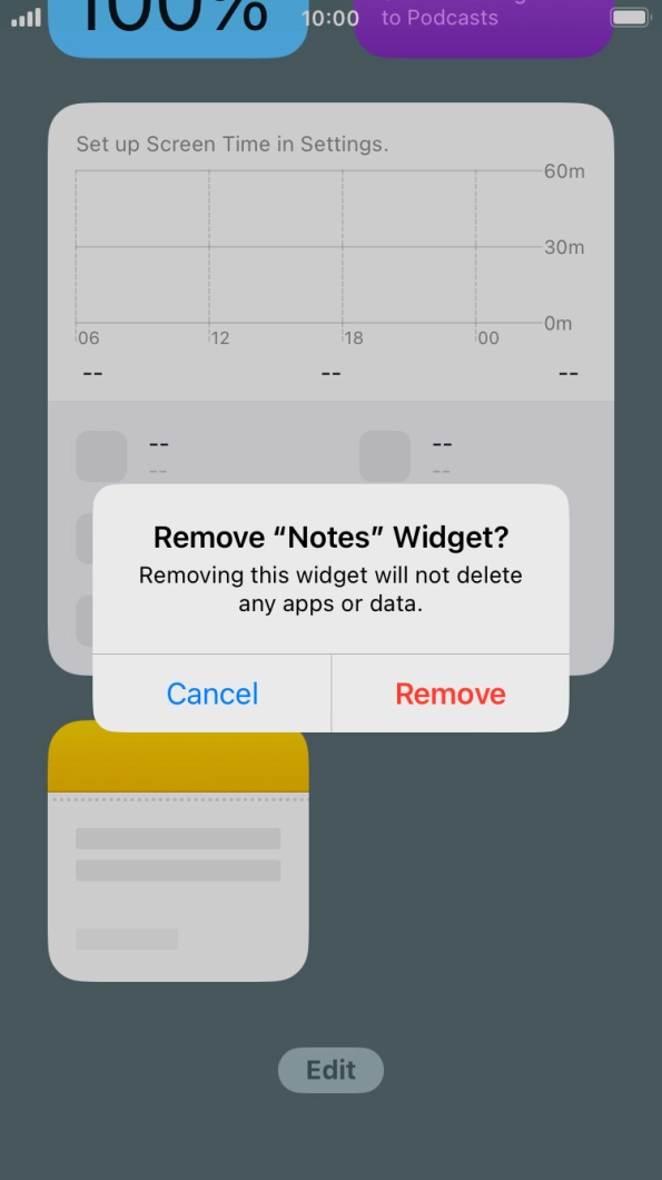 Press Remove. Press Remove.