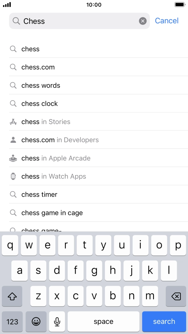 Press search.