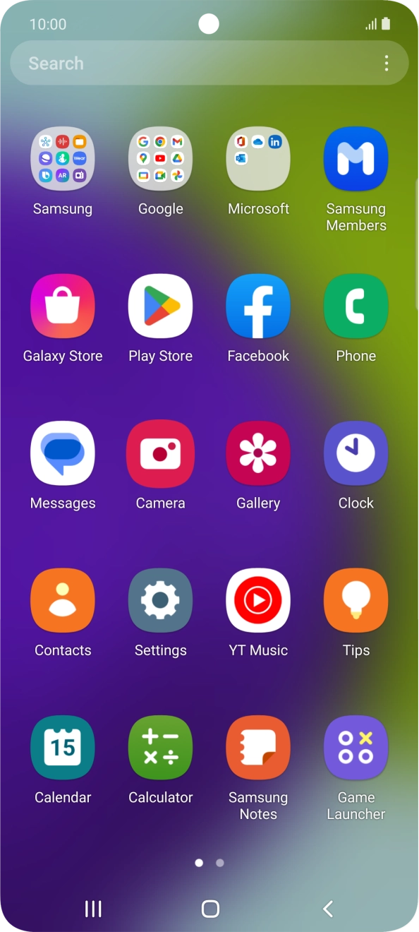 Press Gallery and go to the required folder. Press Gallery and go to the required folder.